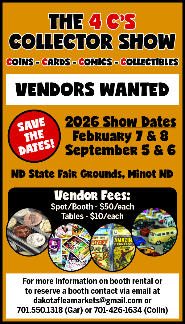 Items on a flea market table.